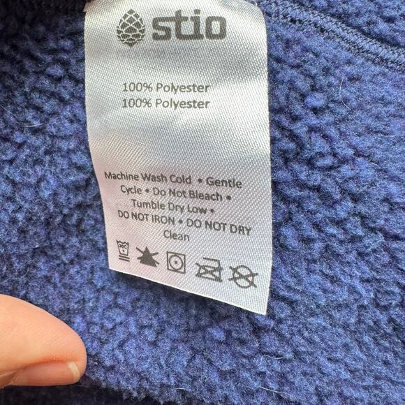Stio Sweetwater Fleece Hoodie Blue Purple Large Women's - Picture 5 of 8